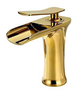 Fause KLB102 G Pirinç Aç Kapa Banyo Bataryası Gold