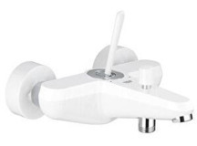 Grohe Eurodisc 23431LS0 Metal Çift Delikli Aç Kapa Yarı Ankastre Kare Banyo Bataryası Beyaz
