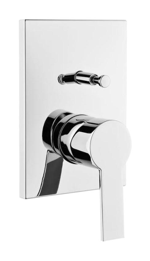 Artema Flo S A42212 Pirinç Aç Kapa Ankastre Kare Banyo Bataryası Gümüş