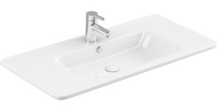 Paluci Pia Tekli 105 cm Seramik Dikdörtgen Lavabo Beyaz