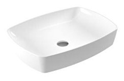 Serel 1633dxs110h Tekli 60 cm Seramik Dikdörtgen Lavabo Beyaz