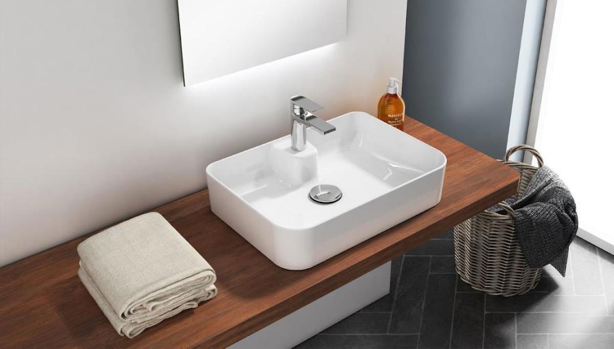Quarter Bath Rapid Line Tekli 50 cm Seramik Dikdörtgen Lavabo Beyaz
