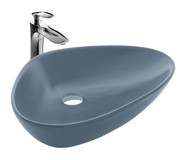 Paluci Doğa Tekli 58 cm Porselen Asimetrik Lavabo Koyu Yeşil