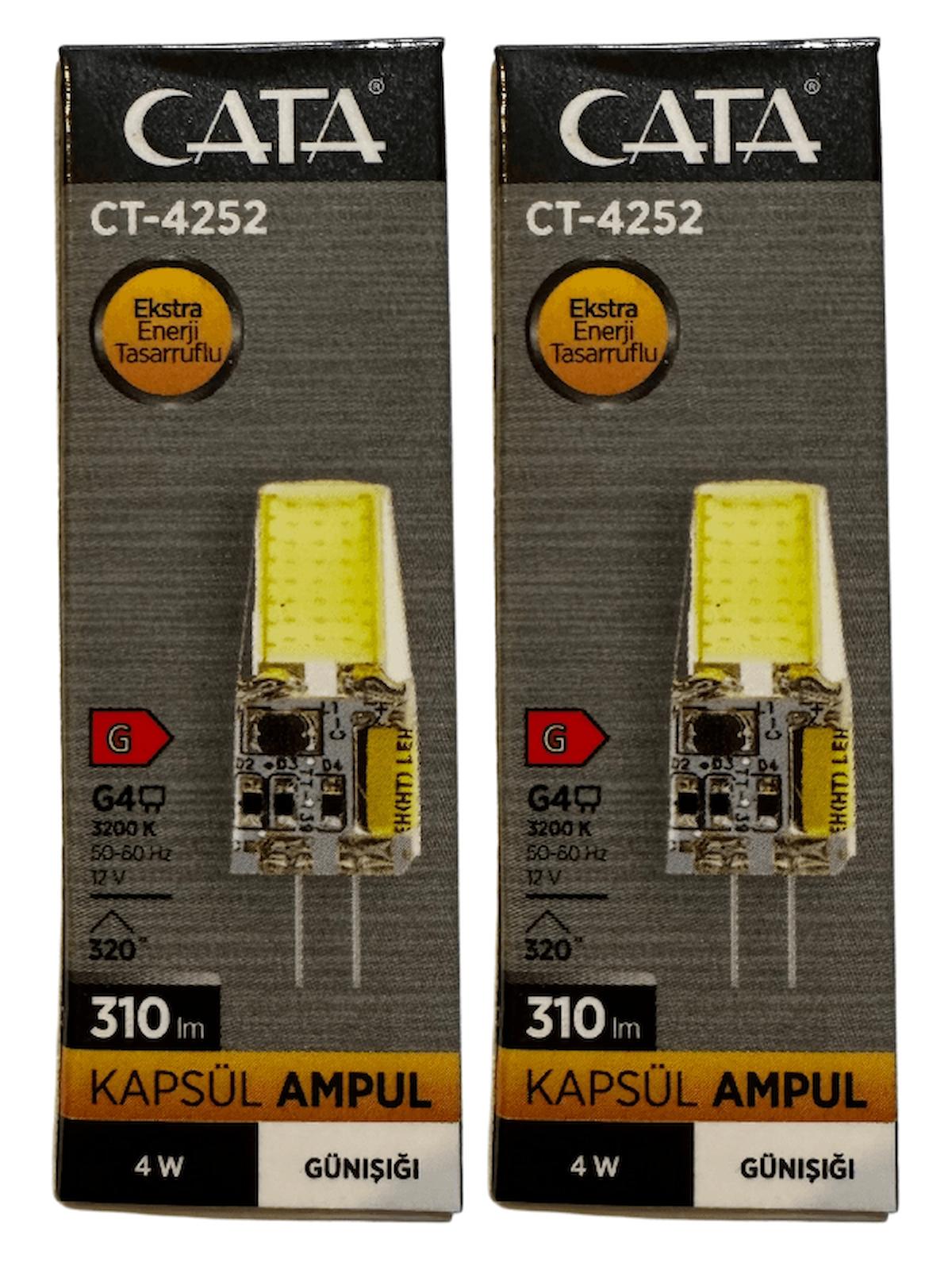 Cata CT-4252 4 W Tasarruflu G4 Kapsül Led Ampul 2 Adet