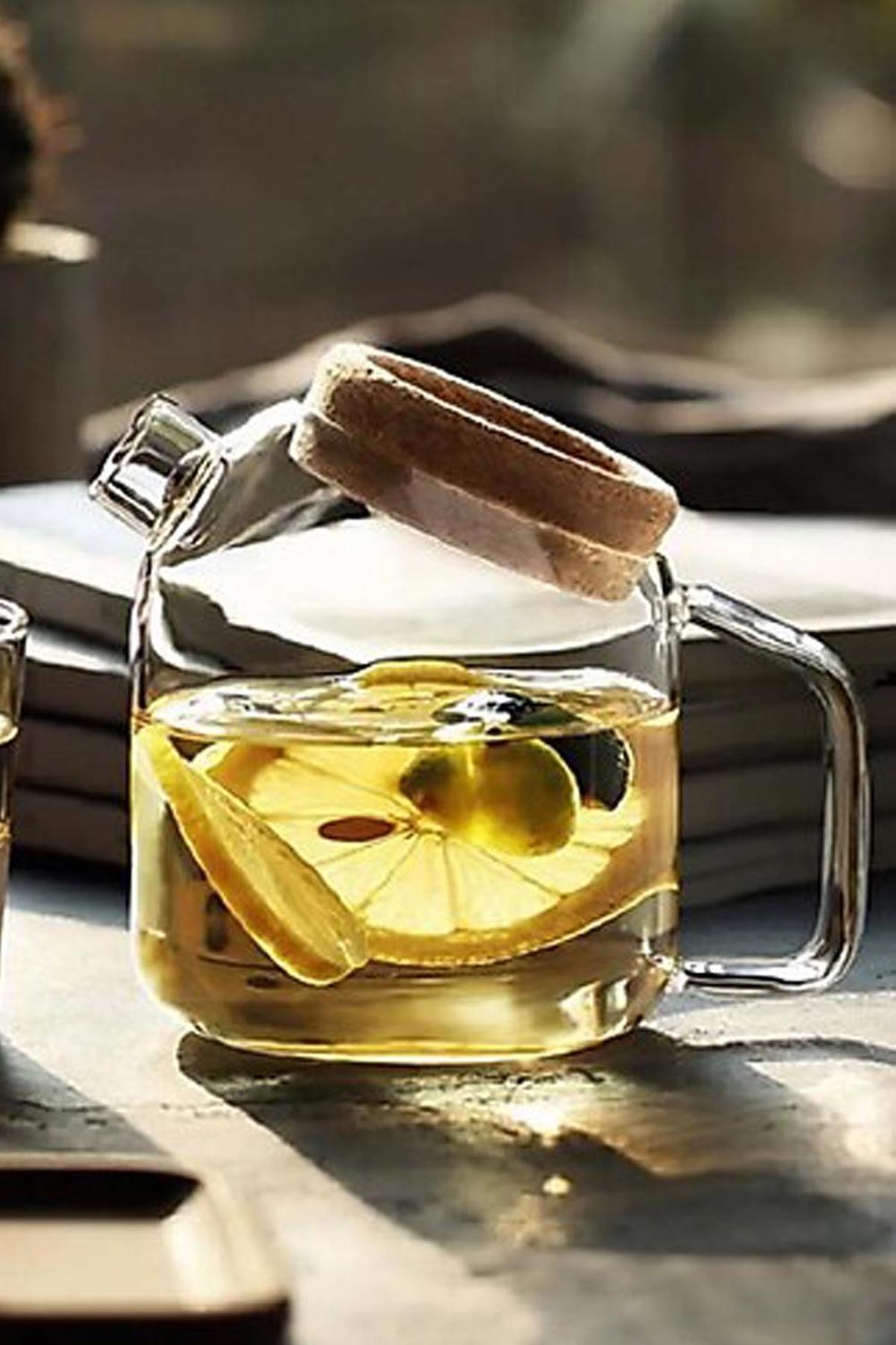 Çiftçiler Leyna 156672 Cam 750 ml Mantar Kapaklı Sürahi