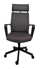 Gizmo Fk1401 Başlıklı Kolçaklı Dönerli Antrasit Çalışma Sandalyesi
