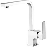 Newarc Aqua 941881LW Spiralli Kuğu Çift Girişli Aç Kapa Eviye Bataryası Beyaz