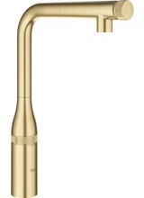 Grohe Essence Smartcontrol-31615GN0 Spiralli Çift Girişli Basmalı Eviye Bataryası Altın