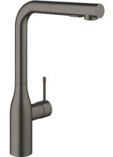 Grohe Essence Br.hard Graphite- 30270al0 Spiralli Kuğu Çift Girişli Aç Kapa Eviye Bataryası Siyah