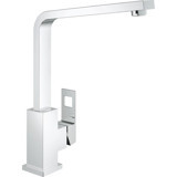 Grohe Eurocube-31255000 Çift Girişli Aç Kapa Eviye Bataryası Gümüş