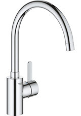 Grohe Eurocosmo-32843002 Çift Girişli Aç Kapa Eviye Bataryası Gümüş