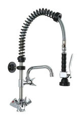 Cancan MT06 Deluxe Spiralli Çift Girişli Çevirmeli Eviye Bataryası Gümüş
