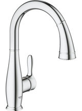 Grohe Parkfield-30215001 Kuğu Çift Girişli Aç Kapa Eviye Bataryası Gümüş