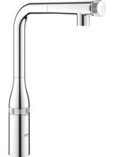 Grohe Essence-31615000 Arıtmalı Spiralli Çift Girişli Aç Kapa Eviye Bataryası Gümüş