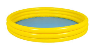 Gokidy 25x122 cm Yuvarlak Şişme Havuz Sarı