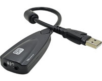 Derwell USB 3.5 mm Çift Girişli 7.1 Harici Ses Kartı