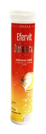 Orzax Efervit Defence C Vitamini Aromasız Yetişkin Vitamin 20 Tablet