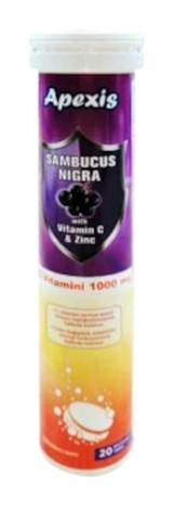 Apexis Sambucus Nigra Karamürverli Yetişkin Vitamin 20 Tablet