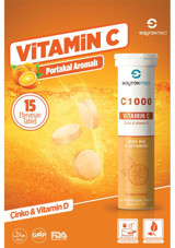 Saytekmed C Vitamini Portakallı Yetişkin Vitamin 15 Tablet