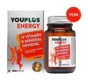 You Plus Energy 12 Vitamin 8 Mineral Ginseng Aromasız Yetişkin Vitamin 30 Kapsül