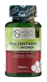 Nature'S Supreme Multivitamin For Women Aromasız Yetişkin Vitamin 100 Kapsül