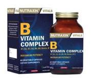 Nutraxin B Vitamin Complex Aromasız Yetişkin Vitamin 60 Kapsül