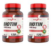 Nevfix Biotin Aromasız Yetişkin Vitamin 2x120 Tablet
