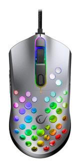 Rampage SMX-R66 RGB Makrolu Kablolu Gümüş Optik Gaming Mouse