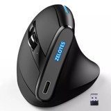 Zelotes F-36A RGB Ergonomik Dikey Makrolu Kablosuz Siyah Optik Gaming Mouse