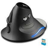 Zelotes F-17 RGB Ergonomik Dikey Makrolu Kablosuz Siyah Optik Mouse