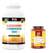 Glucosamine Glucosamine Chondroitin Msm - Vitamin C Aromasız Yetişkin Vitamin 60 Tablet - 300 Tablet