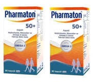 Pharmaton 50 Plus Aromasız Yetişkin Vitamin 2x30 Kapsül