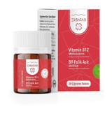 Erbatab Vitamin B12 Folik Asit B9 Aromasız Yetişkin Vitamin 30 Tablet