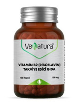 Venatura Vitamin B2 (Riboflavin) Aromasız Yetişkin Vitamin 100 Kapsül