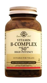Solgar Vitamin B-Complex Aromasız Yetişkin Vitamin 100 Tablet