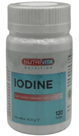 Nutrivita Iodine Aromasız Yetişkin Vitamin 120 Tablet
