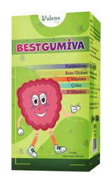 Valens Bestgumiva Betaglukan C Vitamin D Çinko Orman Meyveli Yetişkin Vitamin 30 grummies