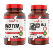 Nevfix Biotin + Vitamin B12 Folic Acid Aromasız Yetişkin Vitamin 120 Tablet