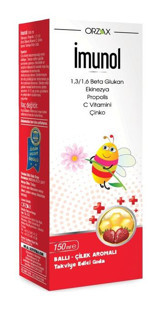 Orzax Imunol Çilekli Yetişkin Vitamin 150 ml