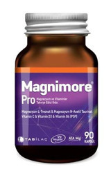 Magnimore Pro Magnezyum Ve Vitaminler Takviye Edici Gıda Aromasız Yetişkin Vitamin 90 Kapsül
