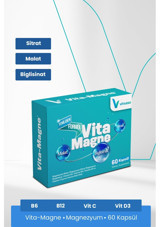 Vitasso Vita-Magne Magnezyum Malat Sitrat Bisglisinat Aromasız Yetişkin Vitamin 60 Kapsül