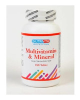 Nutrivita Multivitamin Mineral Aromasız Yetişkin Vitamin 180 Tablet