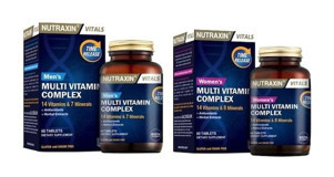 Nutraxin Multivitamin Mineral Complex For Men İncir - Zencefil Yetişkin Vitamin 60 Kapsül