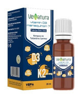Venatura Vitamin D3 Menaquinon 7 (D3-K2) Aromasız Yetişkin Vitamin 20 ml