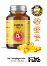 Inmax D-Max Aromasız Yetişkin Vitamin 30 Softgel
