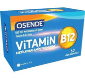 Osende Metilkobalamin Vitamin B12 Aromasız Yetişkin Vitamin 60 Tablet