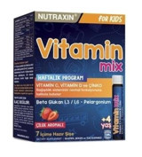 Nutraxin Vitamin Mix Çilekli Yetişkin Vitamin 7 Şişe