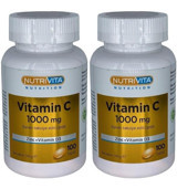 Nutrivita Vitamin C D3 Çinko Aromasız Yetişkin Vitamin 2x120 Tablet