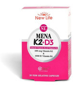 New Life Mena K2 D3 Aromalı Yetişkin Vitamin 30 Kapsül