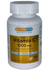Nutrivita Vitamin C D3 Çinko Aromasız Yetişkin Vitamin 120 Tablet